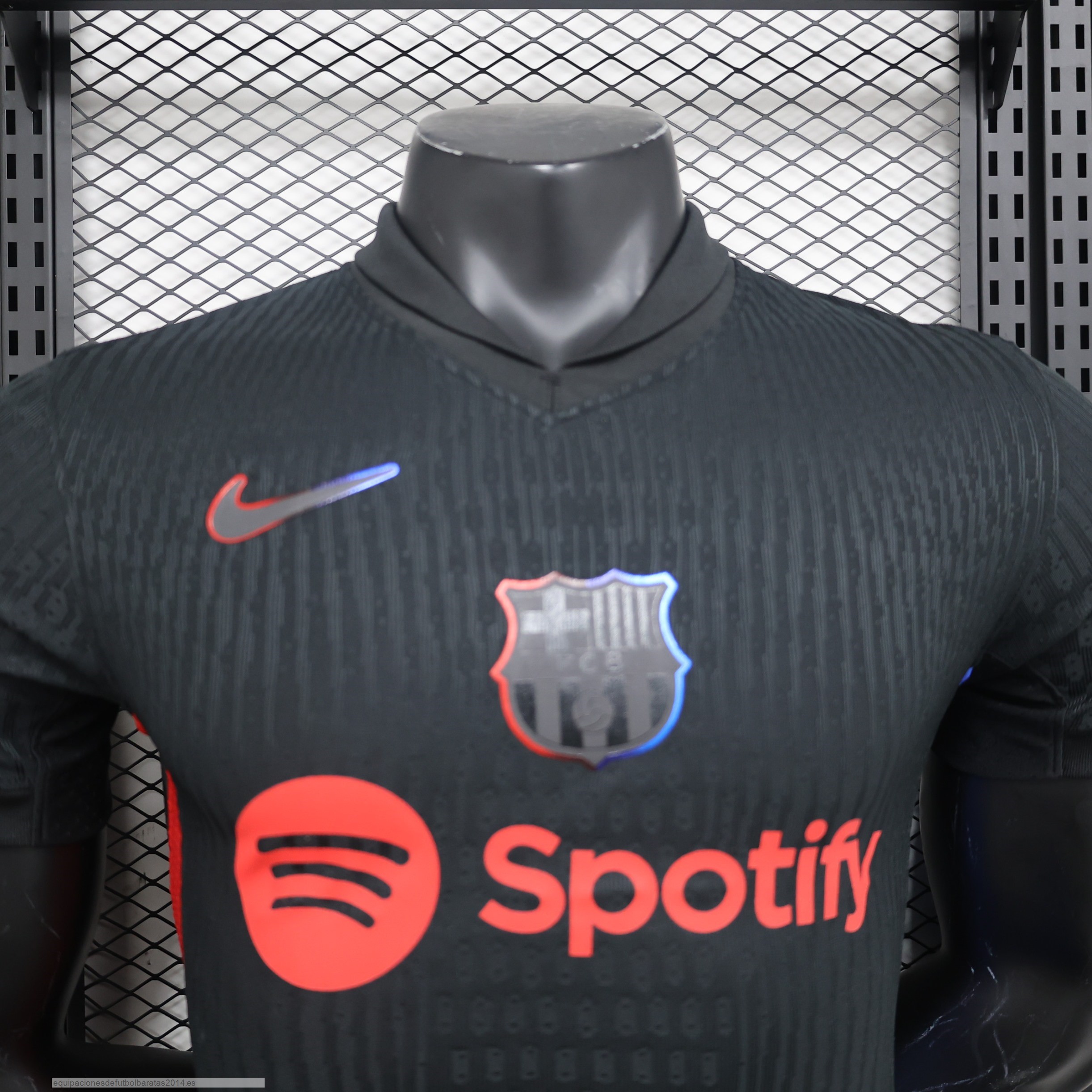 Nuevo 2ª Jugadores Camiseta Barcelona 24/25 Negro Baratas